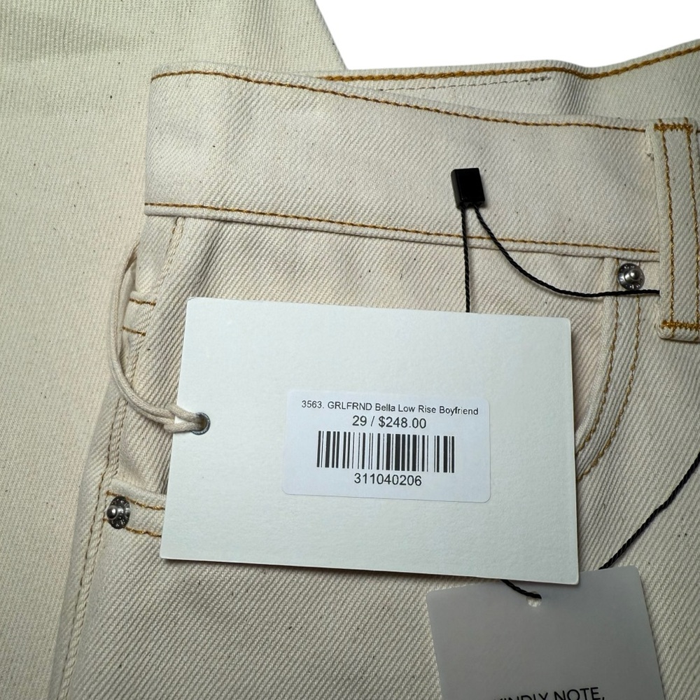 GRLFRND Boyfriend Jeans in Cream - Picture 12 of 16